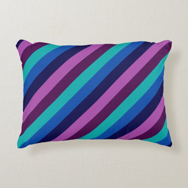 Coussin d'accentuation bleu violet Turquoise (Devant)