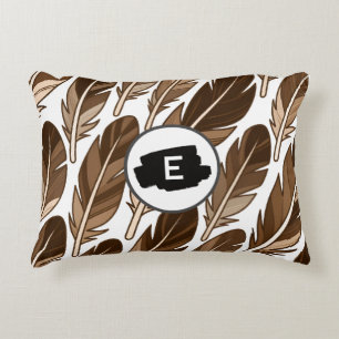 Coussin d'accentuation de monogramme personnalisé