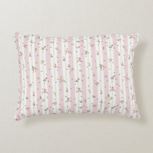 Coussin d'accentuation de motif floral délicat