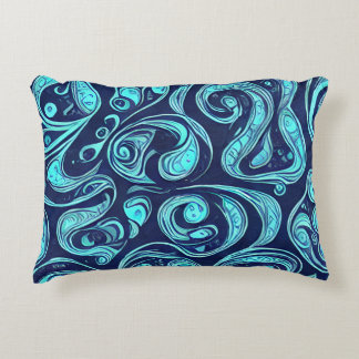 Coussin d'accentuation de teintes bleues