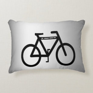 Coussin d'accentuation de vélo métallique argenté