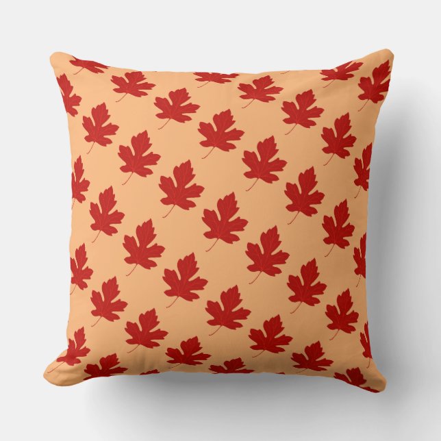Coussin d'accentuation des feuilles d'automne (Recto)