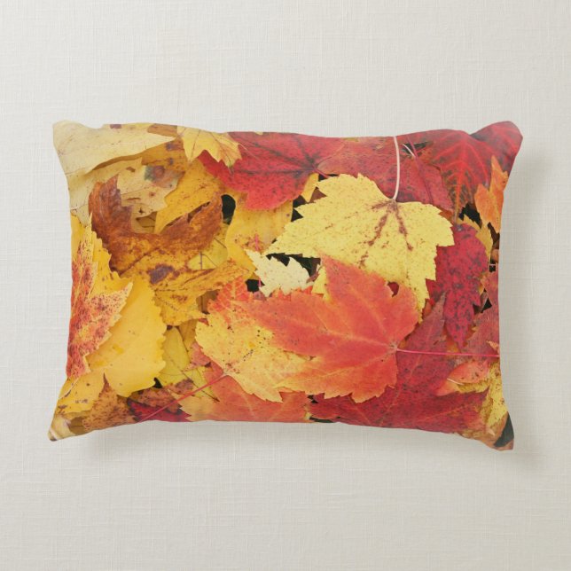 Coussin d'accentuation des feuilles d'automne (Dos)