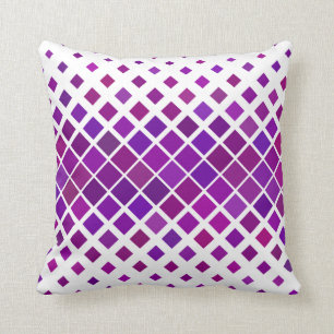 Coussin d'accentuation des Motifs de losange mauve
