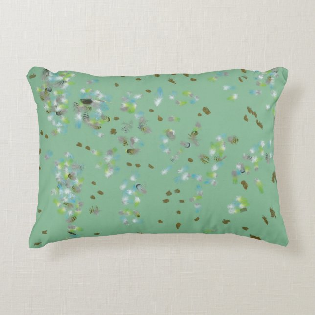 Coussin d'accentuation des oiseaux forestiers (Devant)