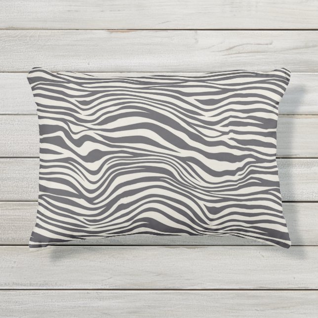 Coussin d'accentuation d'impression Zebra (Devant)