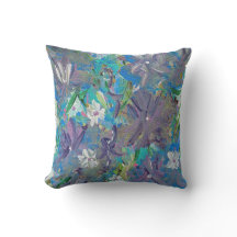 Coussin d'accentuation extérieur à la brume violet