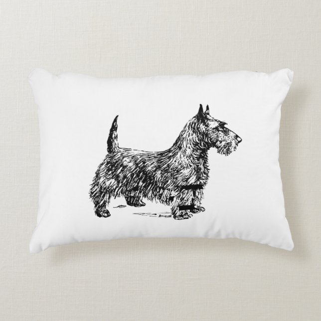 Coussin d'accentuation pour chien écossais (Devant)