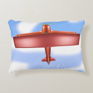 Coussin d'accentuation rouge volant