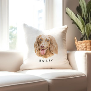 Coussin Dachshund Chien race personnalisée Cadeaux Amoureu