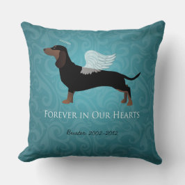 Coussin Dachshund - Conception commémorative de perte d'an
