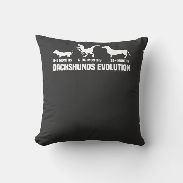 Coussin Dachshund Evolutions (Recto)
