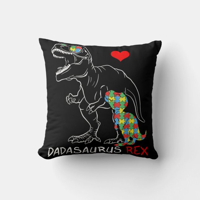 Coussin Dadasaurus Rex Autism (Recto)