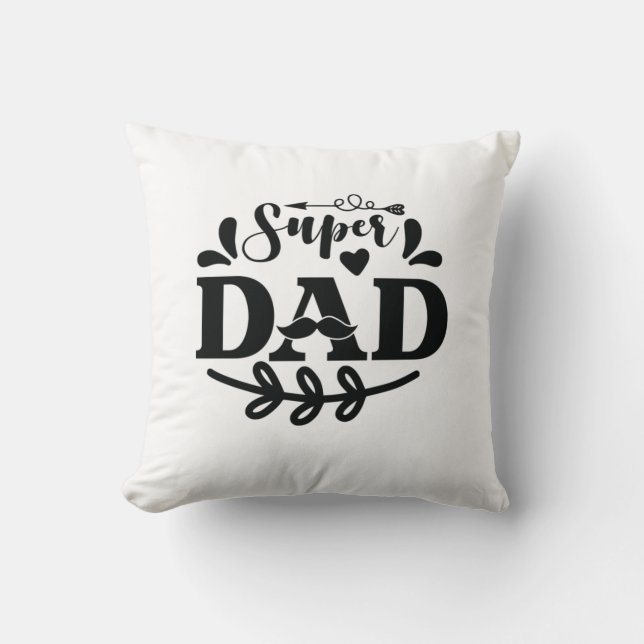 Coussin Daddy Gift Super Dad (Recto)