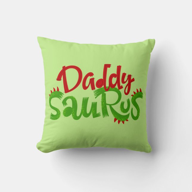 Coussin Daddy Saurus Dinosaur (Recto)