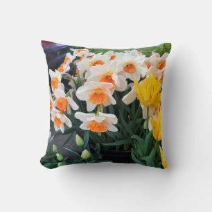 Coussin Daffodils et tulips, Oregon