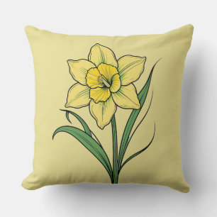 Coussin Daffodique jaune