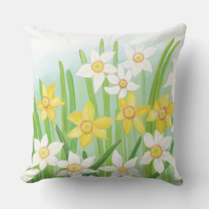 Coussin Daffodiques de printemps
