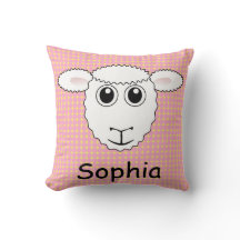 Coussin d'agneau de moutons d'enfants