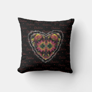 Coussin Dahlias Tapisserie cardiaque