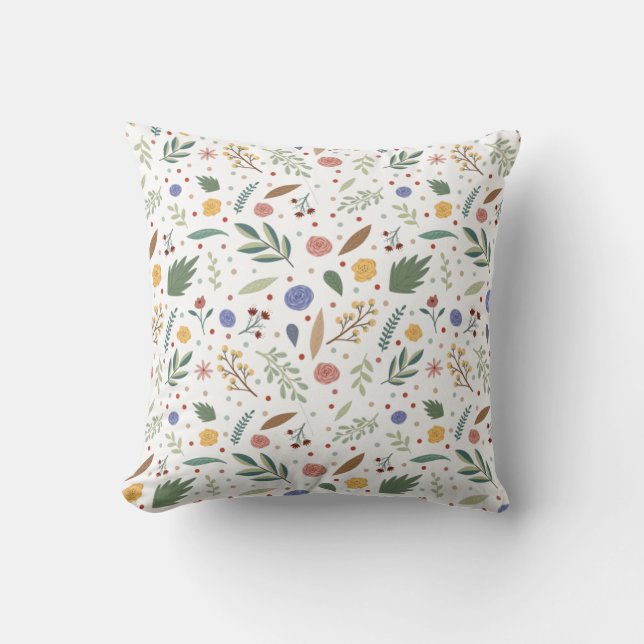 Coussin Dainty motif floral (Recto)