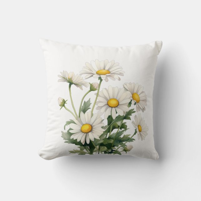 Coussin Daisies Floral (Recto)