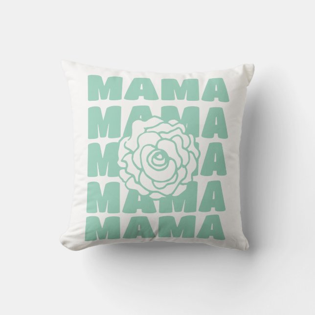 Coussin Daisy Floral Mama  (Recto)