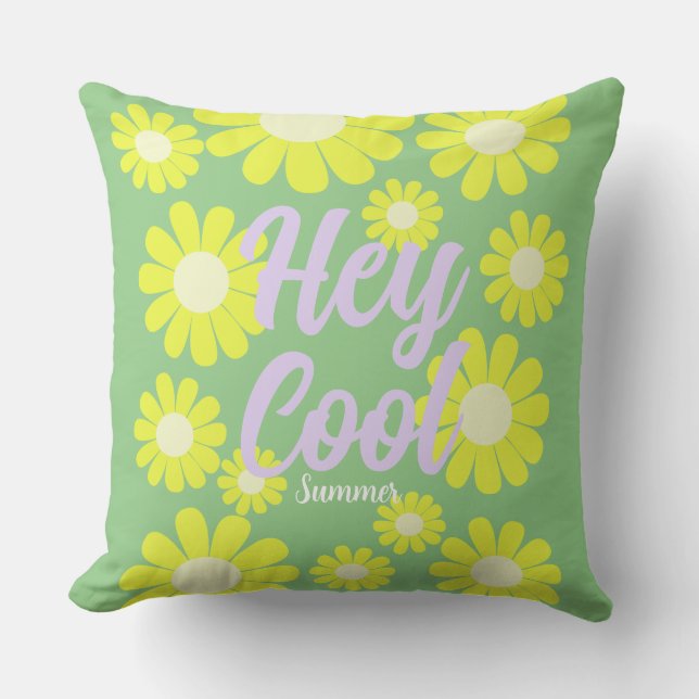Coussin Daisy Green (Recto)