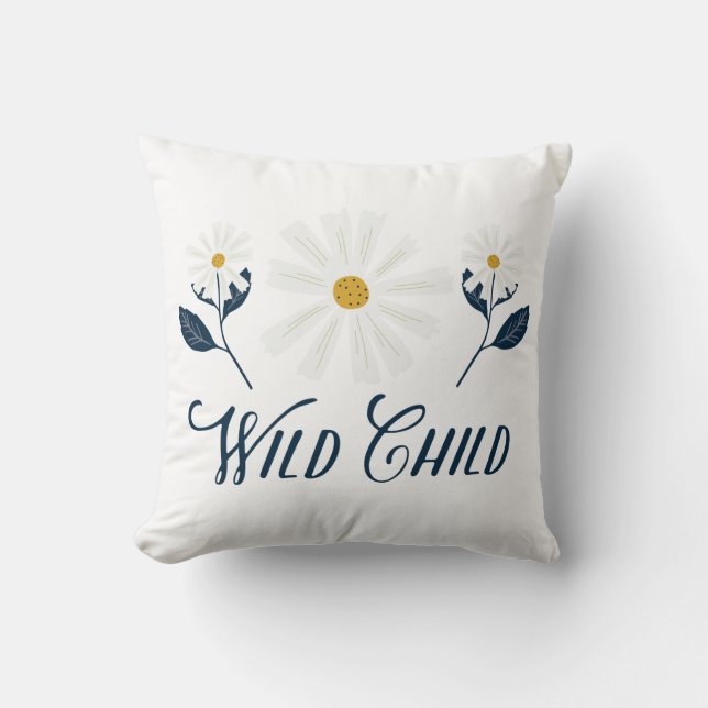 Coussin Daisy Wild Child (Recto)