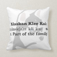 Coussin d'Alaska de Klee Kai