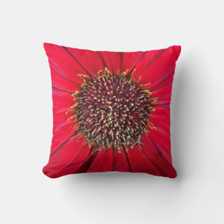 Coussin d'alimentation à fleurs rouges