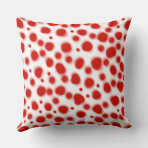 Coussin dalmate points poster de animal rouge et blanc tac