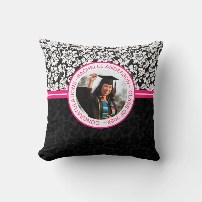 Coussin Damas Photo personnalisée (Recto)