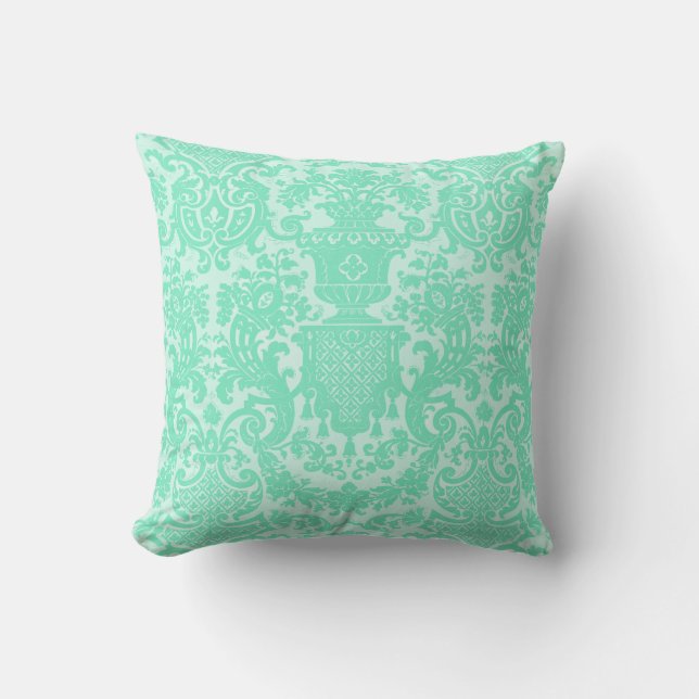 Coussin Damask de mer (Recto)