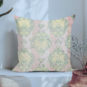 Coussin Damask Grunge Elegance