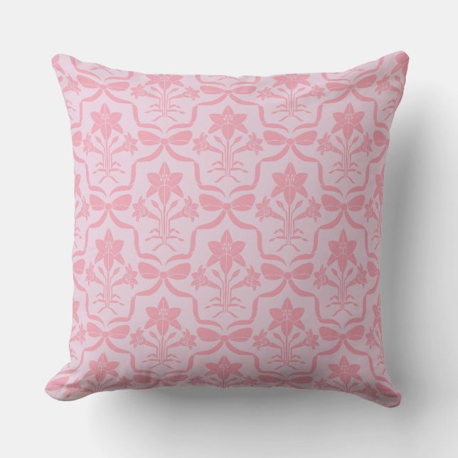Coussin Damassé de printemps (Recto)