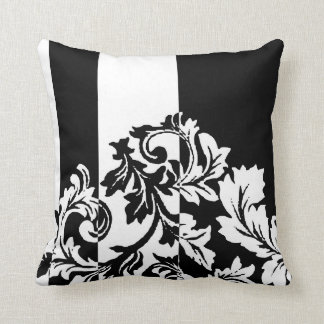 Coussin Damassé noire et blanche