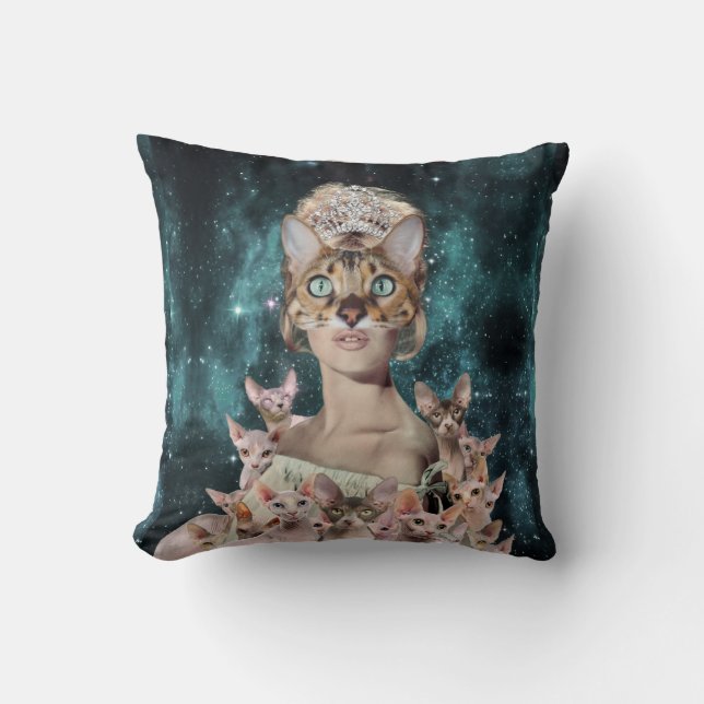 Coussin Dame du chat (Recto)