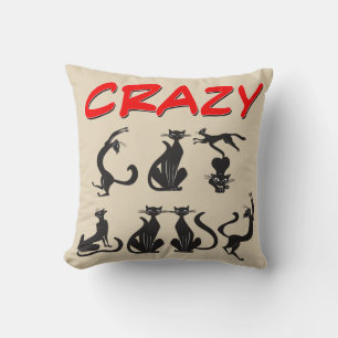 Coussin Dame du Crazy Cat