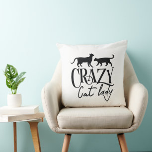 Coussin Dame du Crazy Cat