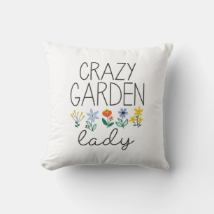 Coussin Dame folle du jardin