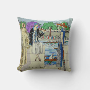 Coussin Dames des années 1920 au régate de course d'équipa