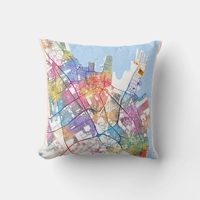 Coussin Dammam Saudi Arabia City Map (Recto)