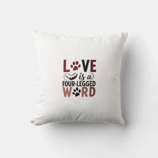 Coussin d'amour à quatre pattes