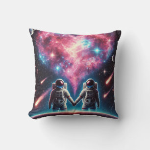 Coussin d'amour astronaute - Jeu d'oreiller