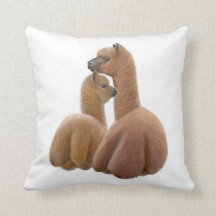 Coussin d'amour d'alpaga