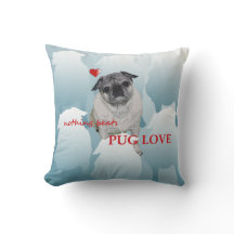 Coussin d'amour de carlin