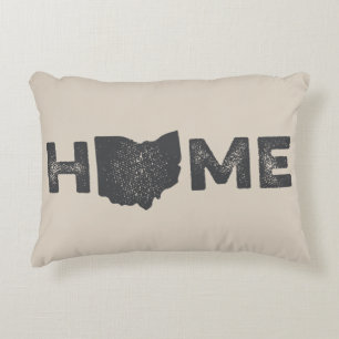 Coussin d'amour de l'État d'origine de l'Ohio