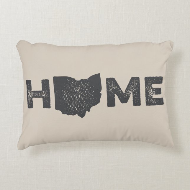 Coussin d'amour de l'État d'origine de l'Ohio (Devant)