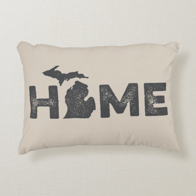 Coussin d'amour de l'État d'origine du Michigan (Devant)